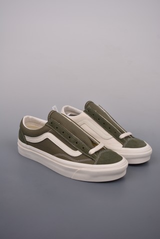 Pilgrim Surf Supply X Vans Vault OG Style 36 LX 'White / Green' view 1