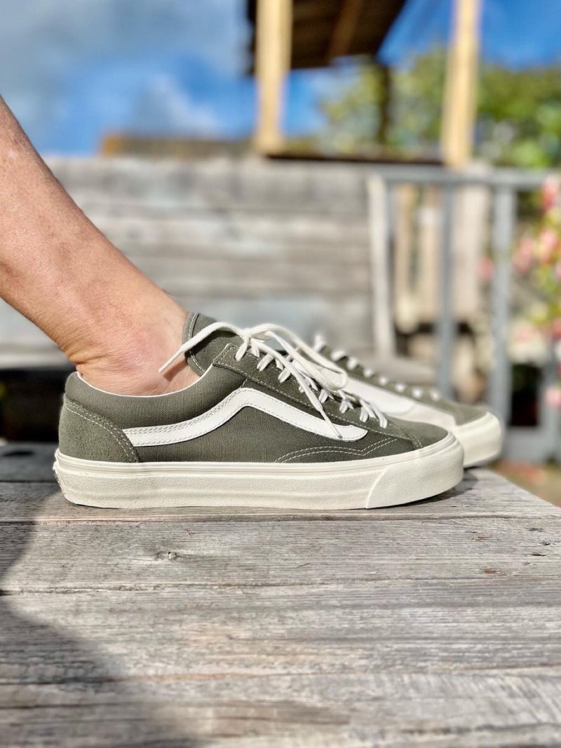 Pilgrim Surf Supply X Vans Vault OG Style 36 LX 'White / Green' view