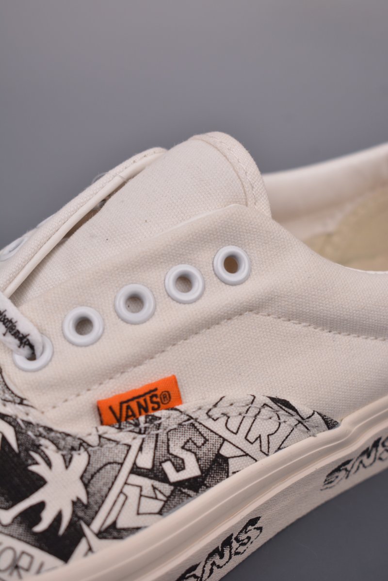 Sneakersnstuff LA X Vans Classic Slip-On LX 'White / Black / Blue' view