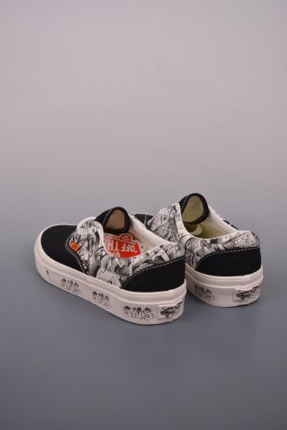 Sneakersnstuff LA X Vans Era LX 'White / Black / Blue' view 2