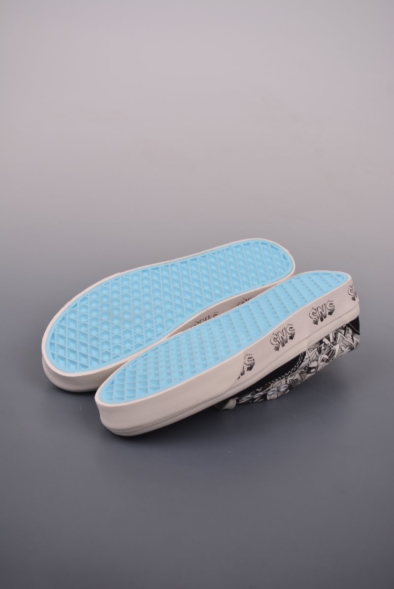 Sneakersnstuff LA X Vans Era LX 'White / Black / Blue' view