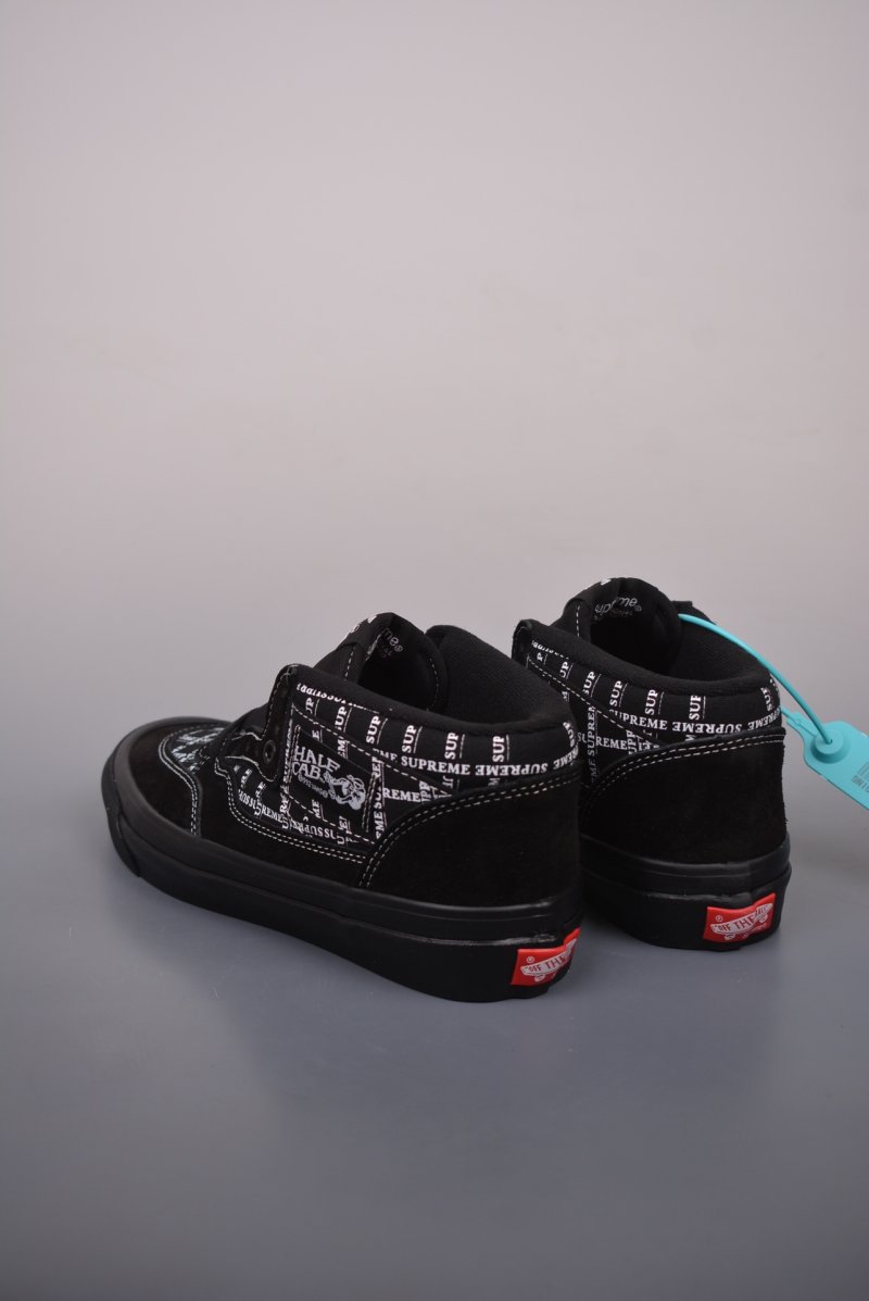 Supreme X Vans Half Cab Pro 'Black / White / Grey' view