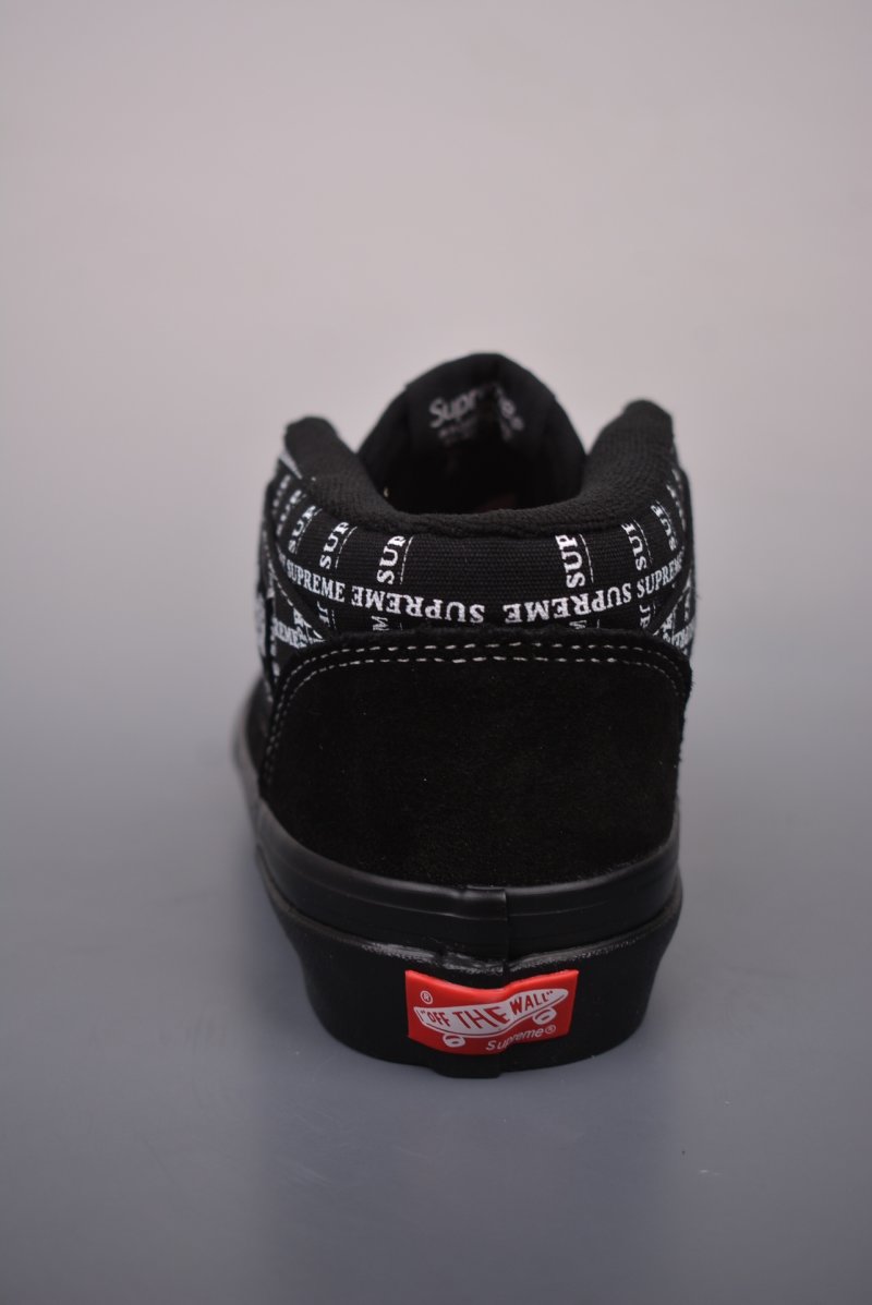 Supreme X Vans Half Cab Pro 'Black / White / Grey' view