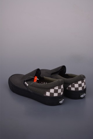 Vainl Archive X Vans Slip-On 'Black / Brown' view 2