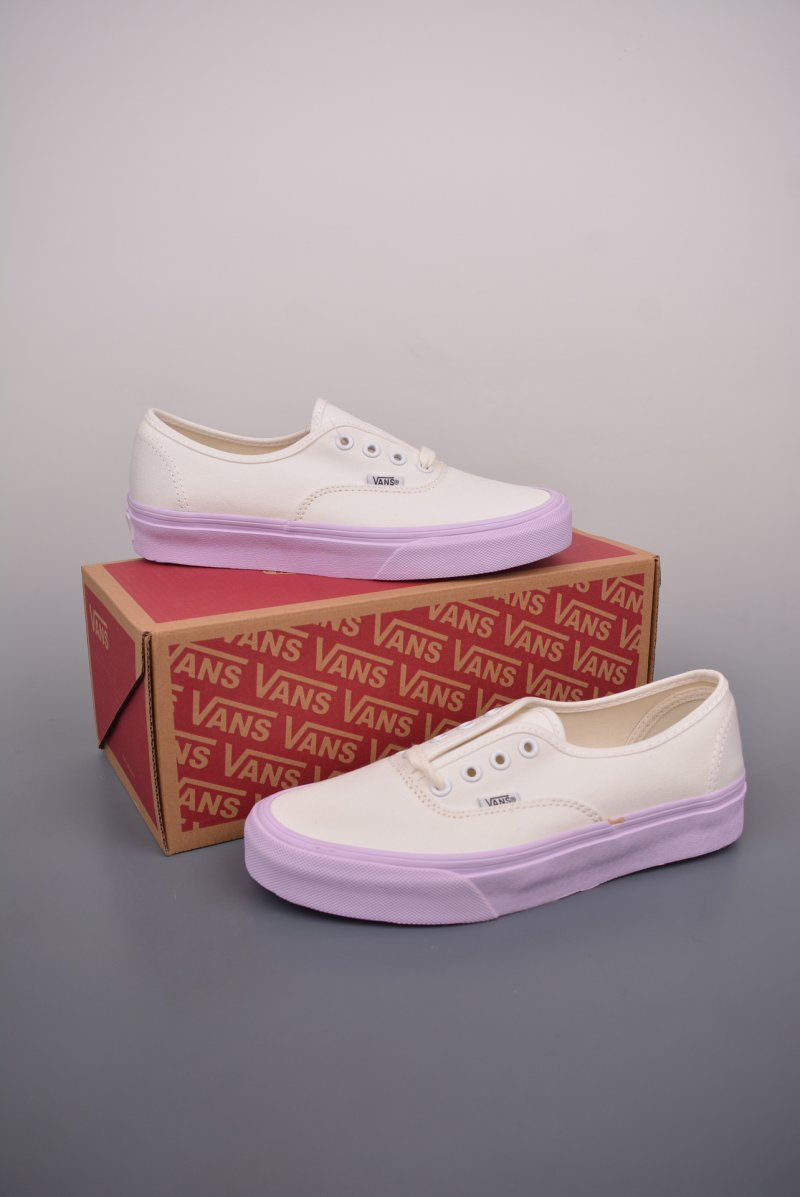 Vans Authentic 'White / Purple' view