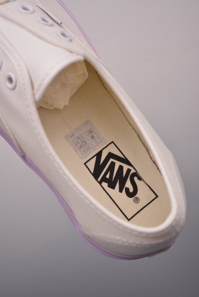 Vans Authentic 'White / Purple' view