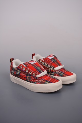 Vans Classics Knu Skool 'Red Plaid' view 1