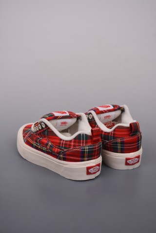 Vans Classics Knu Skool 'Red Plaid' view 2