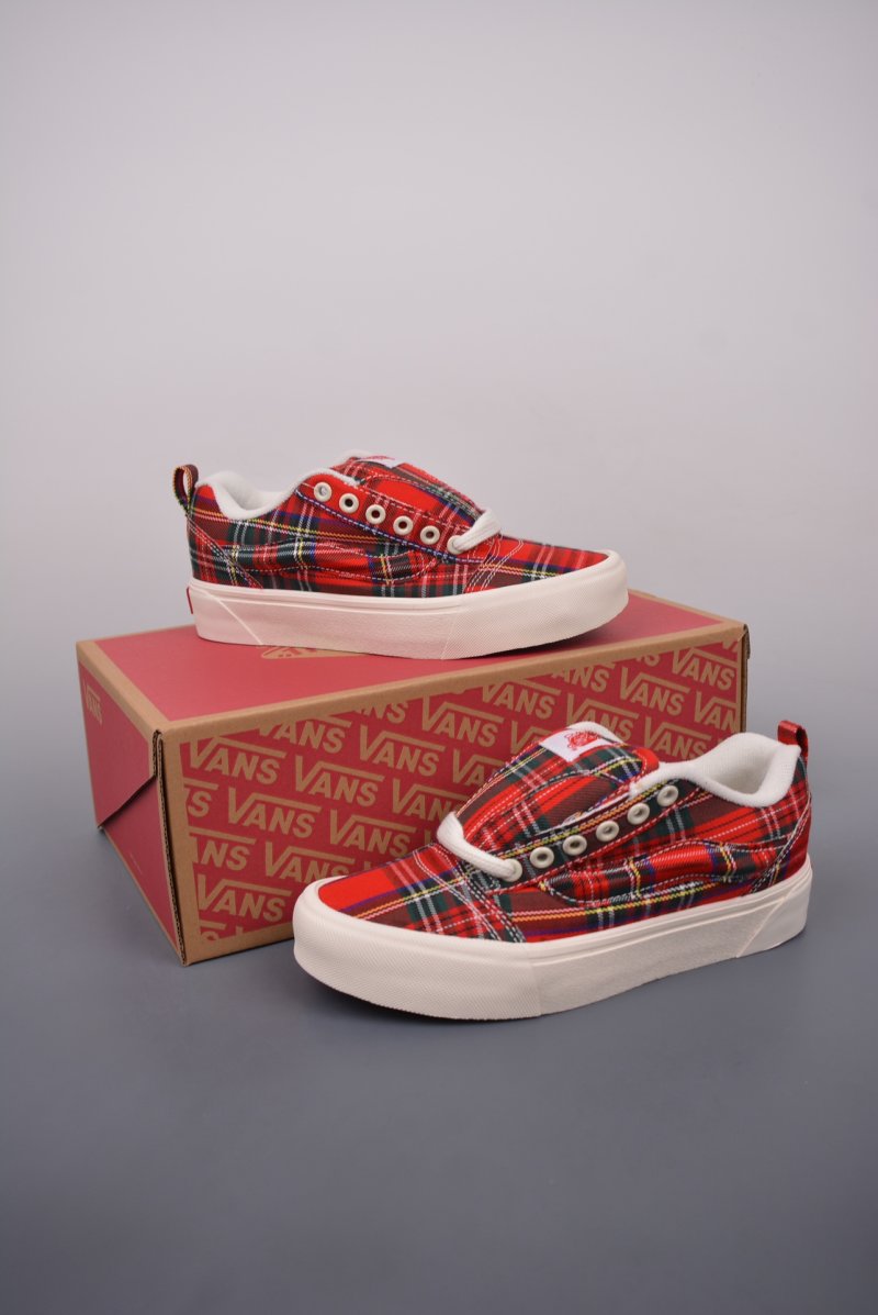 Vans Classics Knu Skool 'Red Plaid' view
