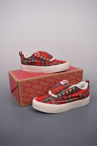Vans Classics Knu Skool 'Red Plaid' view 5