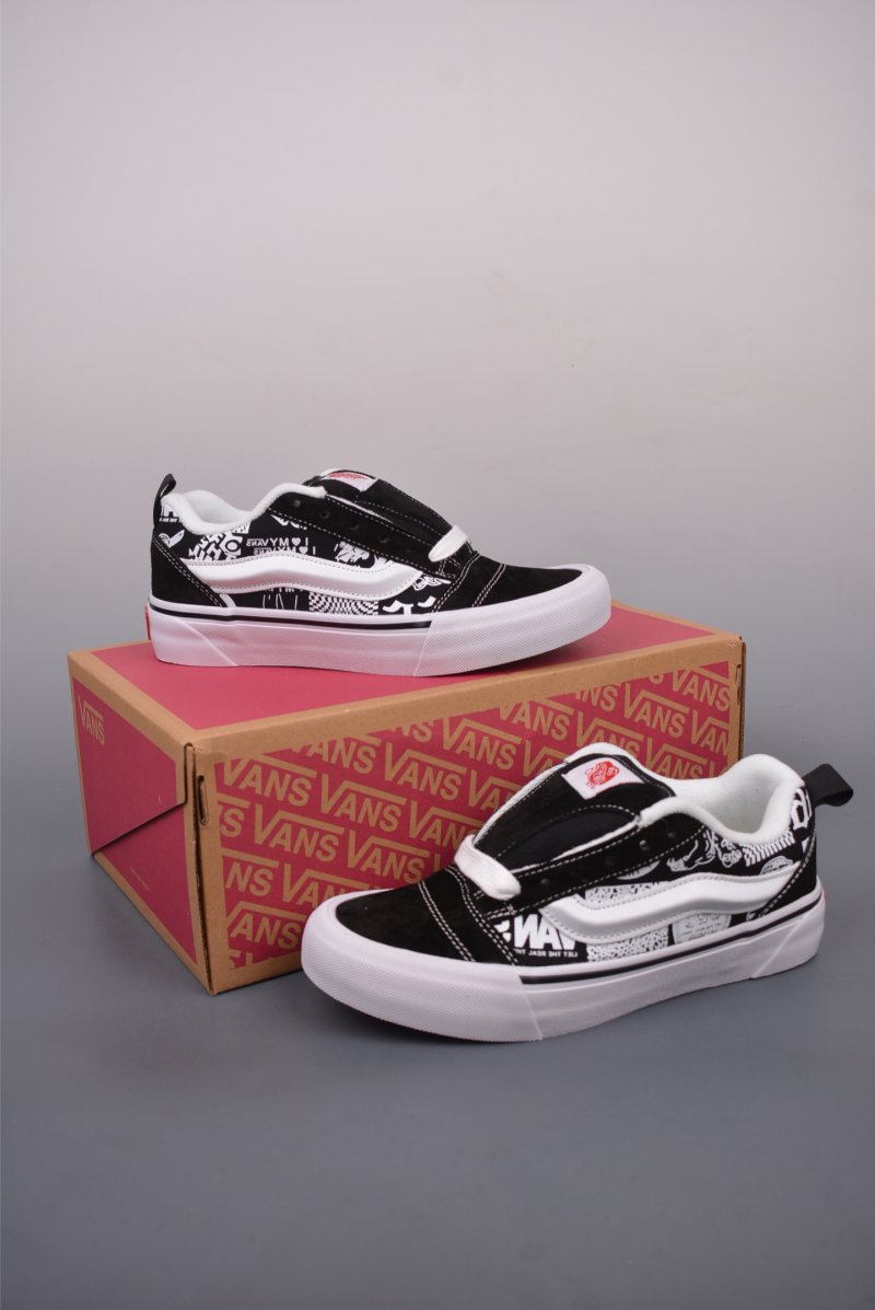 Vans Knu Skool 'Black / White' view