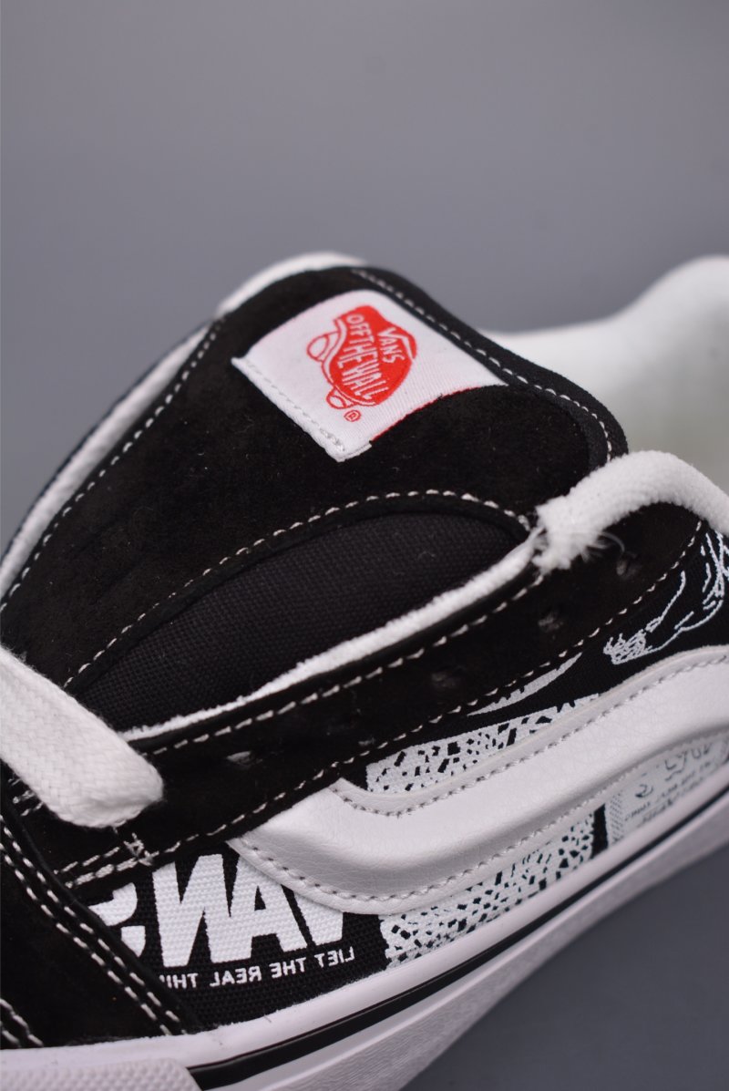 Vans Knu Skool 'Black / White' view