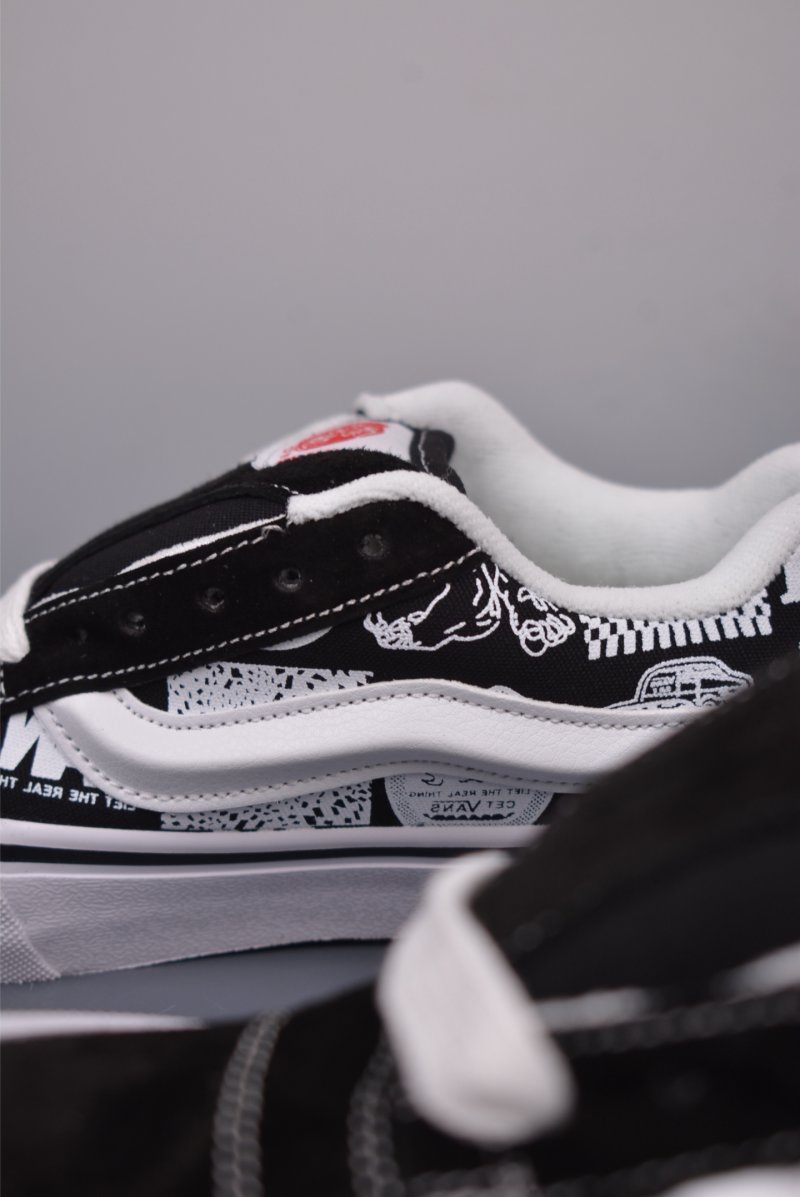 Vans Knu Skool 'Black / White' view