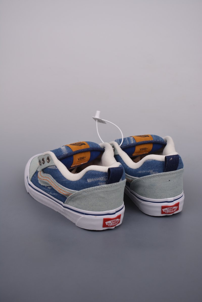Vans Knu Skool Classics 'White / Blue / Brown' view