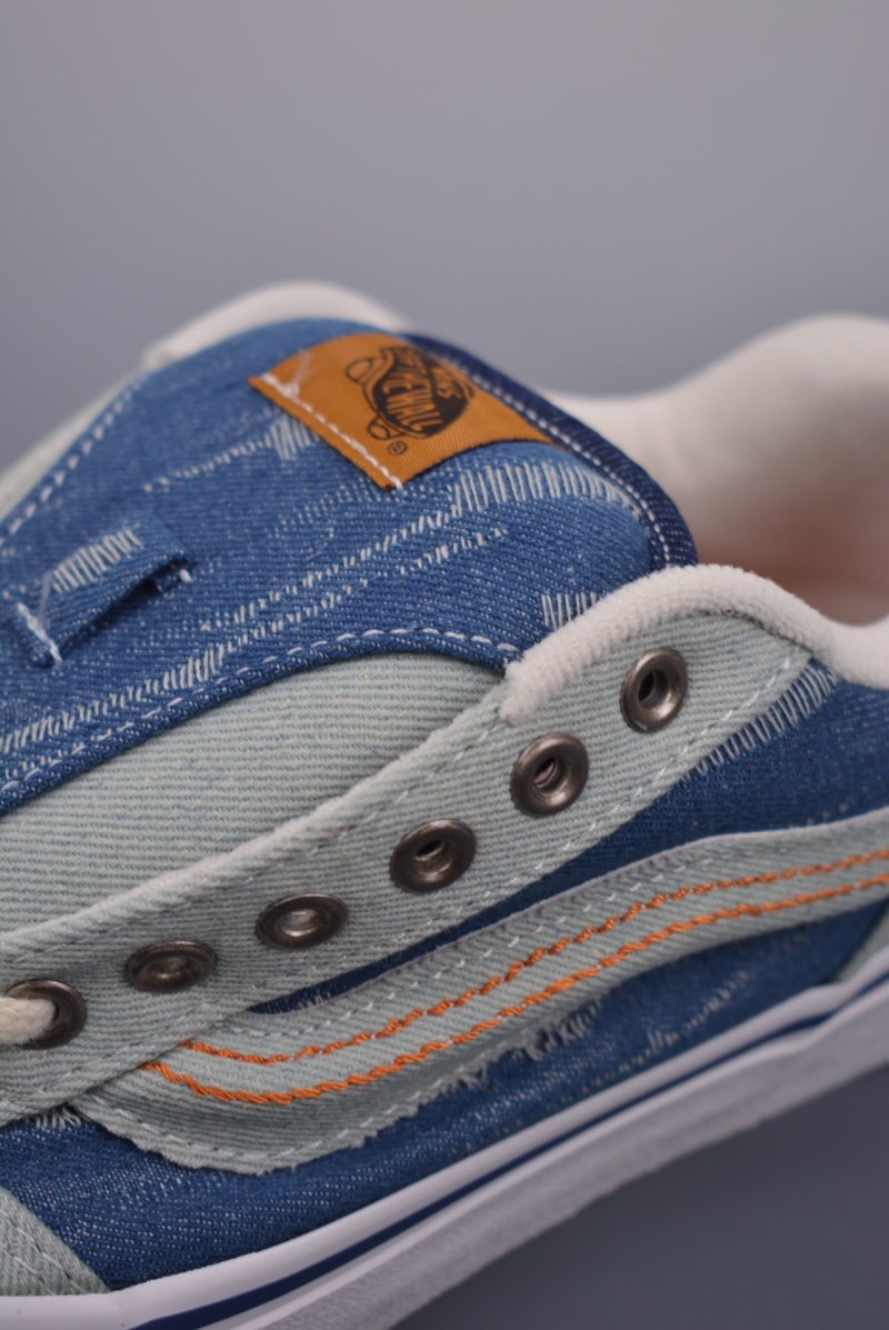 Vans Knu Skool Classics 'White / Blue / Brown' view