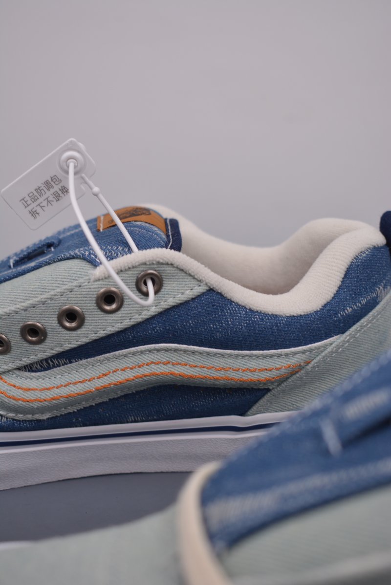 Vans Knu Skool Classics 'White / Blue / Brown' view