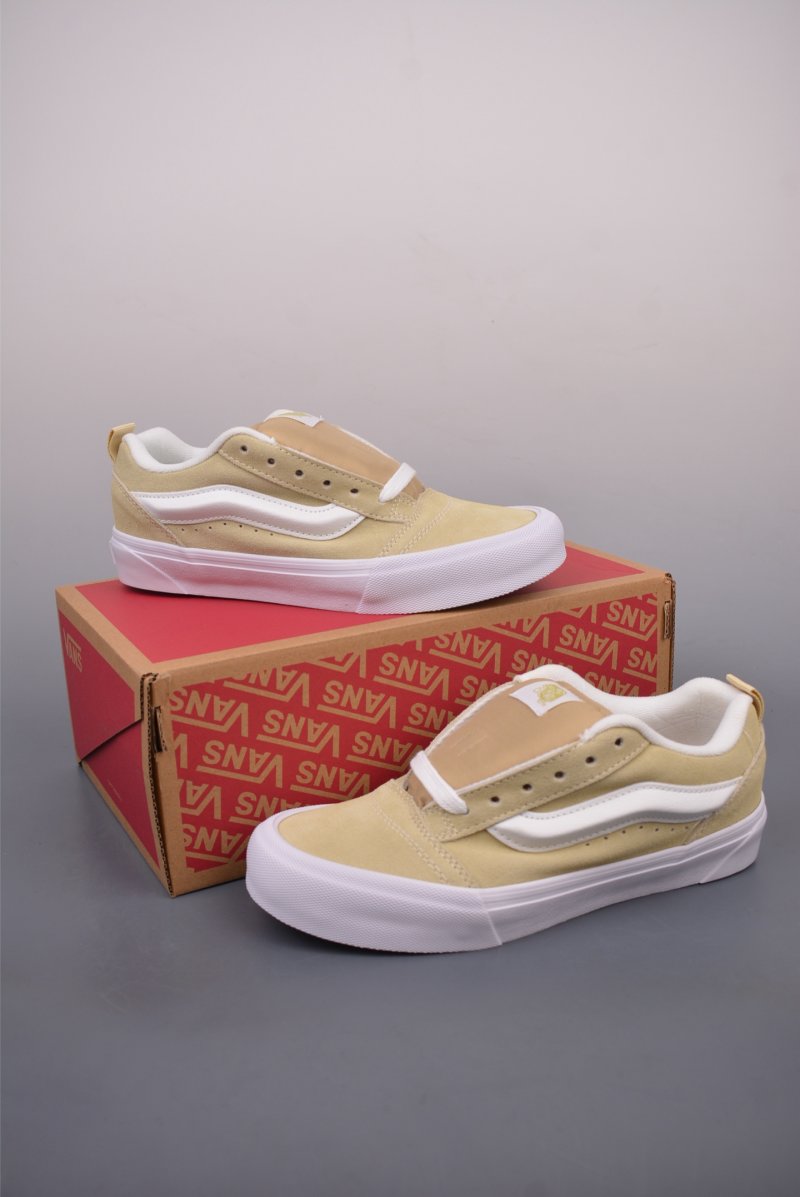 Vans Knu Skool Logo 'Cream / Yellow' view