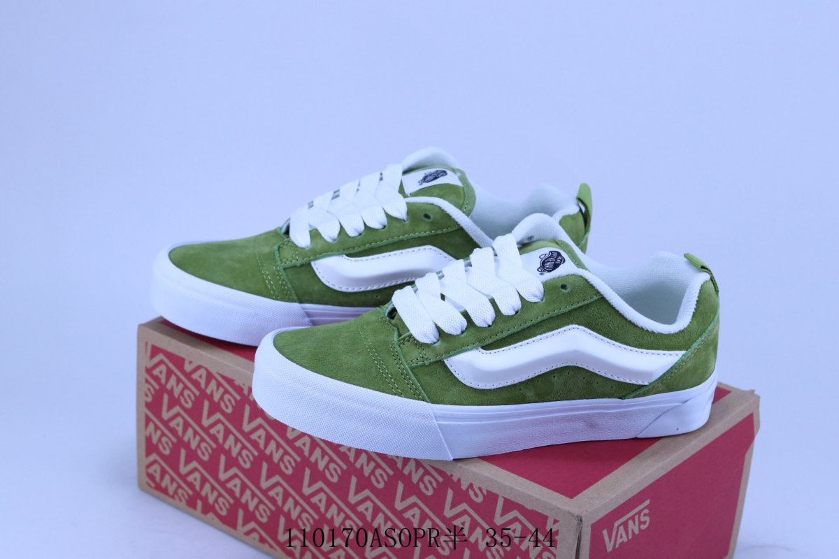 Vans Knu Skool Logo 'Brown / Green' view