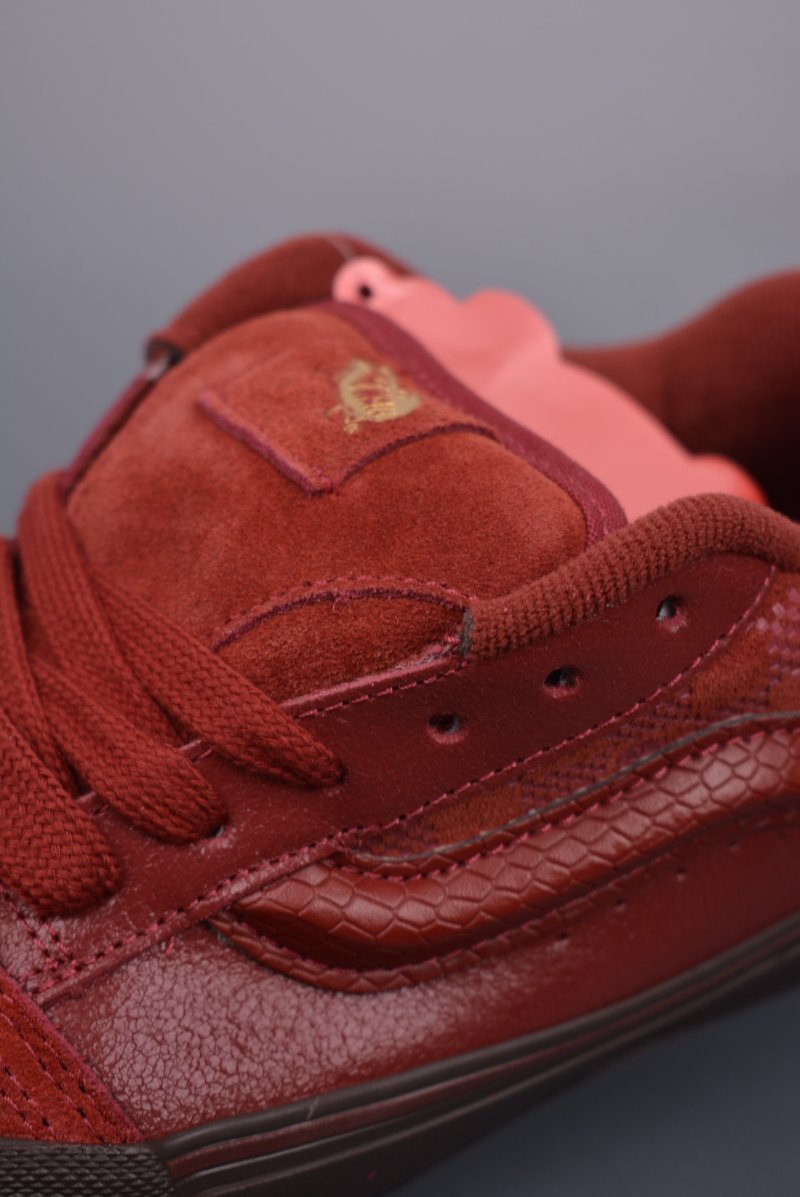 Vans Knu Skool Logo 'Dragon Year Red' view