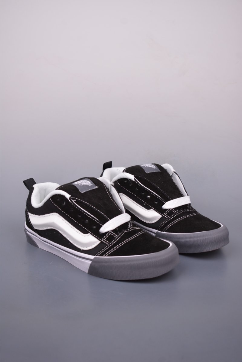 Vans Knu Skool Logo 'Black / White / Grey / Brown'