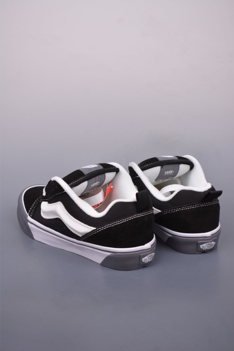 Vans Knu Skool Logo 'Black / White / Grey / Brown' view