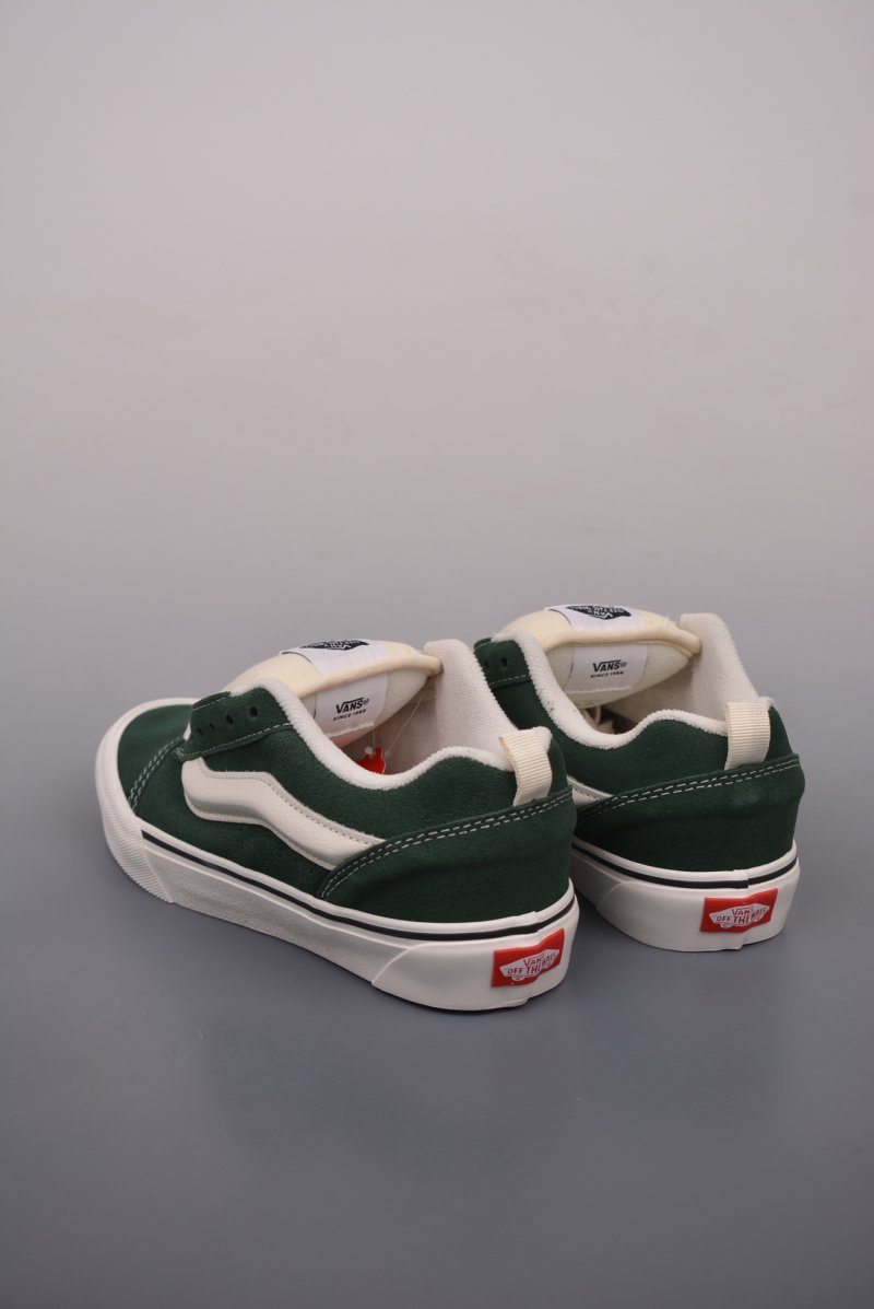 Vans Knu-Skool Logo 'White / Green' view