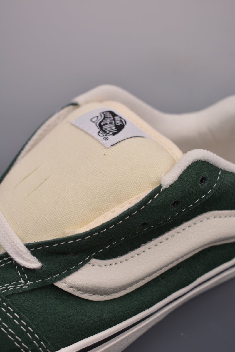 Vans Knu-Skool Logo 'White / Green' view