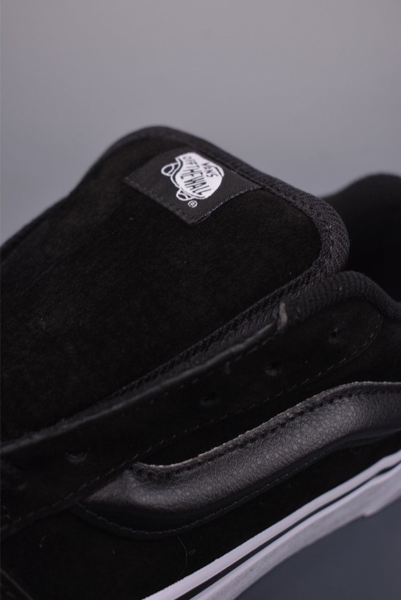 Vans Knu Skool Logo Studded 'Black / White' view