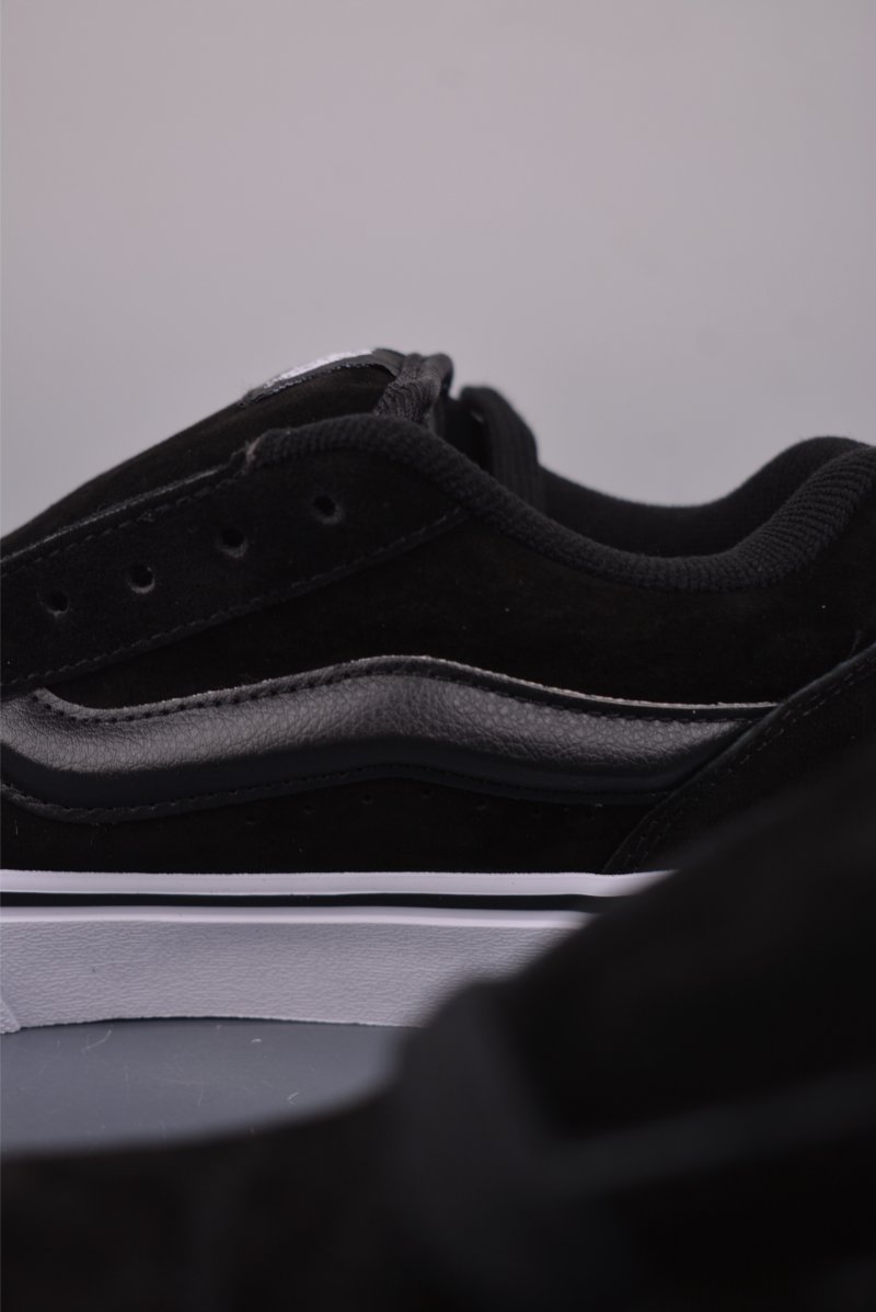 Vans Knu Skool Logo Studded 'Black / White' view