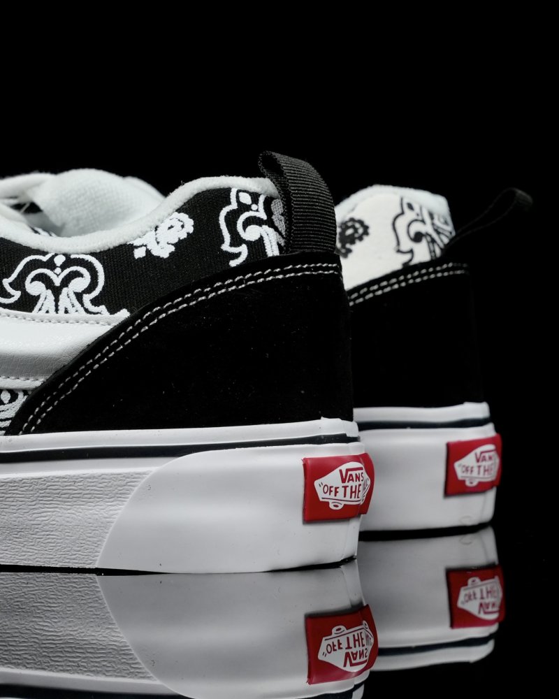 Vans Knu Skool Logo Graffiti 'Black / White' view