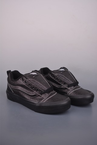 Vans Knu Skool Logo Suede 'Black' view 1
