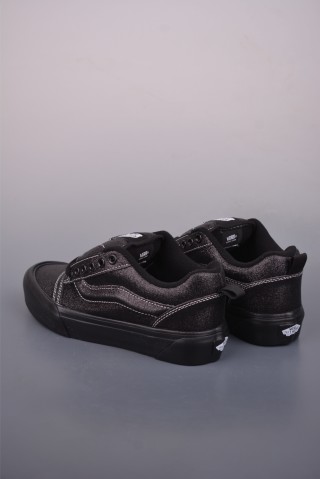 Vans Knu Skool Logo Suede 'Black' view 2