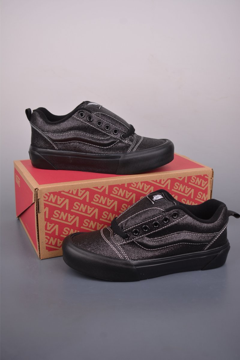 Vans Knu Skool Logo Suede 'Black' view