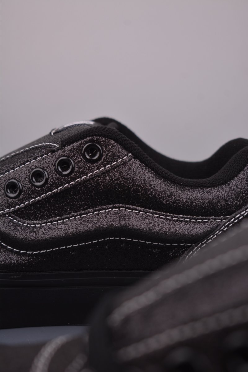 Vans Knu Skool Logo Suede 'Black' view