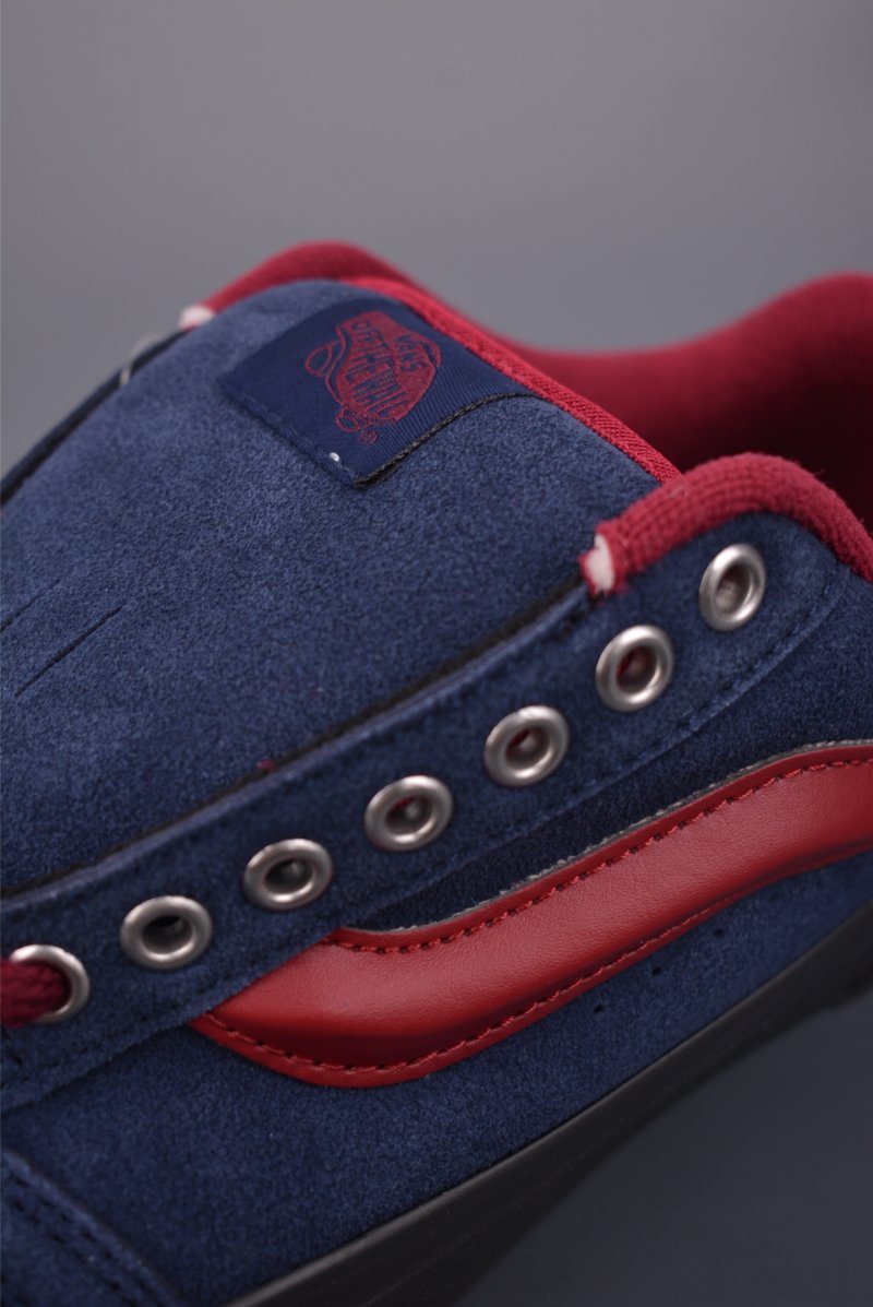 Vans Knu Skool Logo Studded 'Blue / Red' view