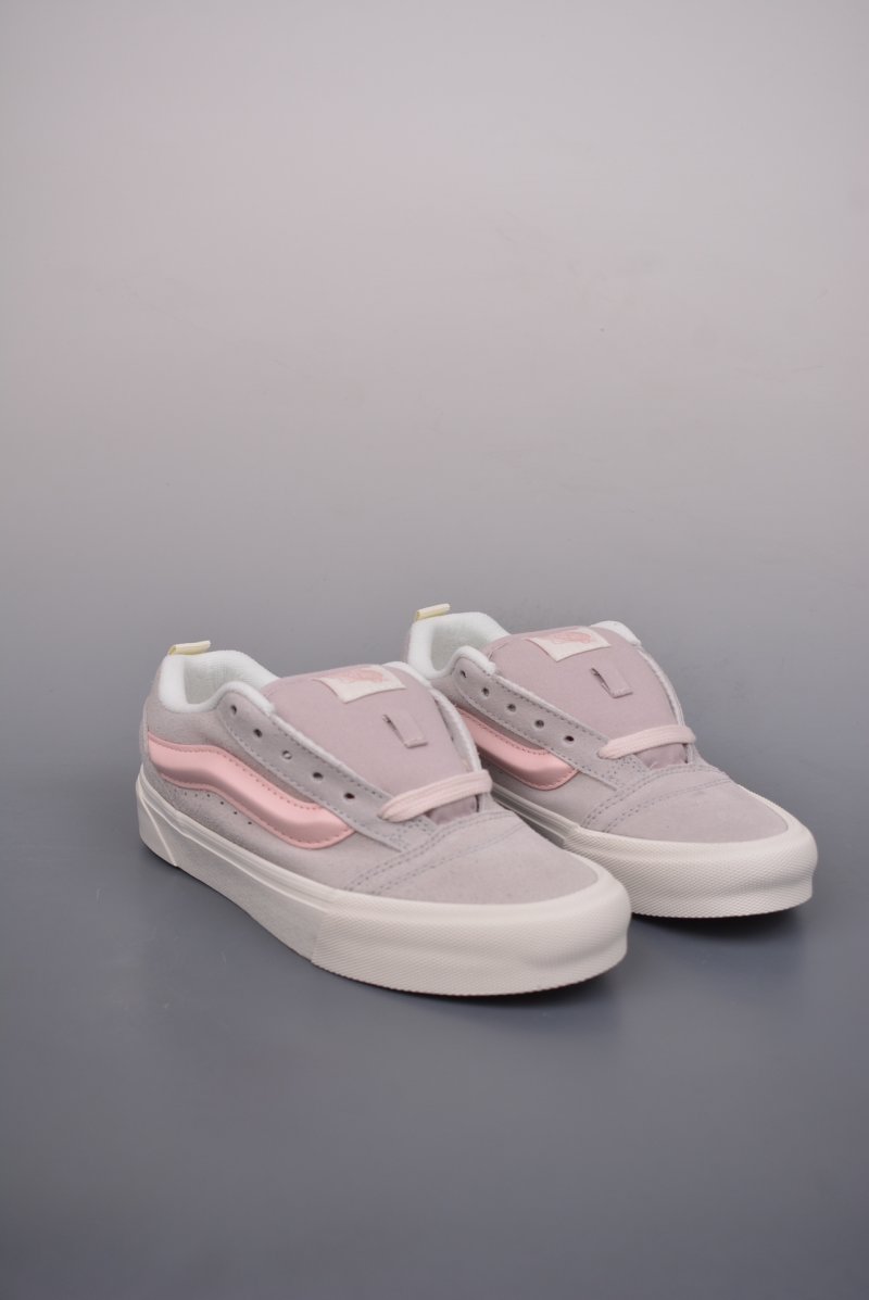 Vans Knu Skool Logo 'Cream / Grey / Pink'