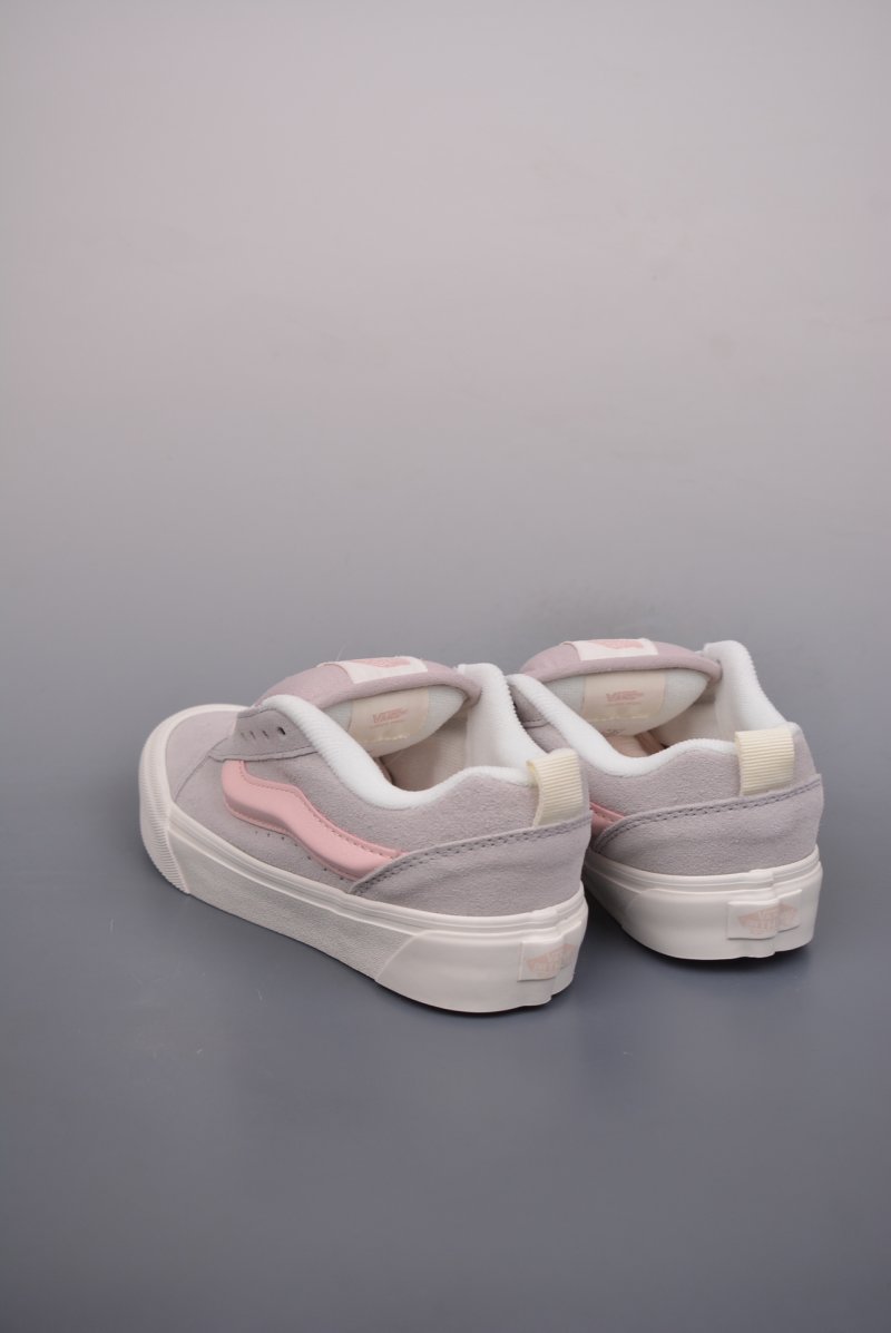 Vans Knu Skool Logo 'Cream / Grey / Pink' view