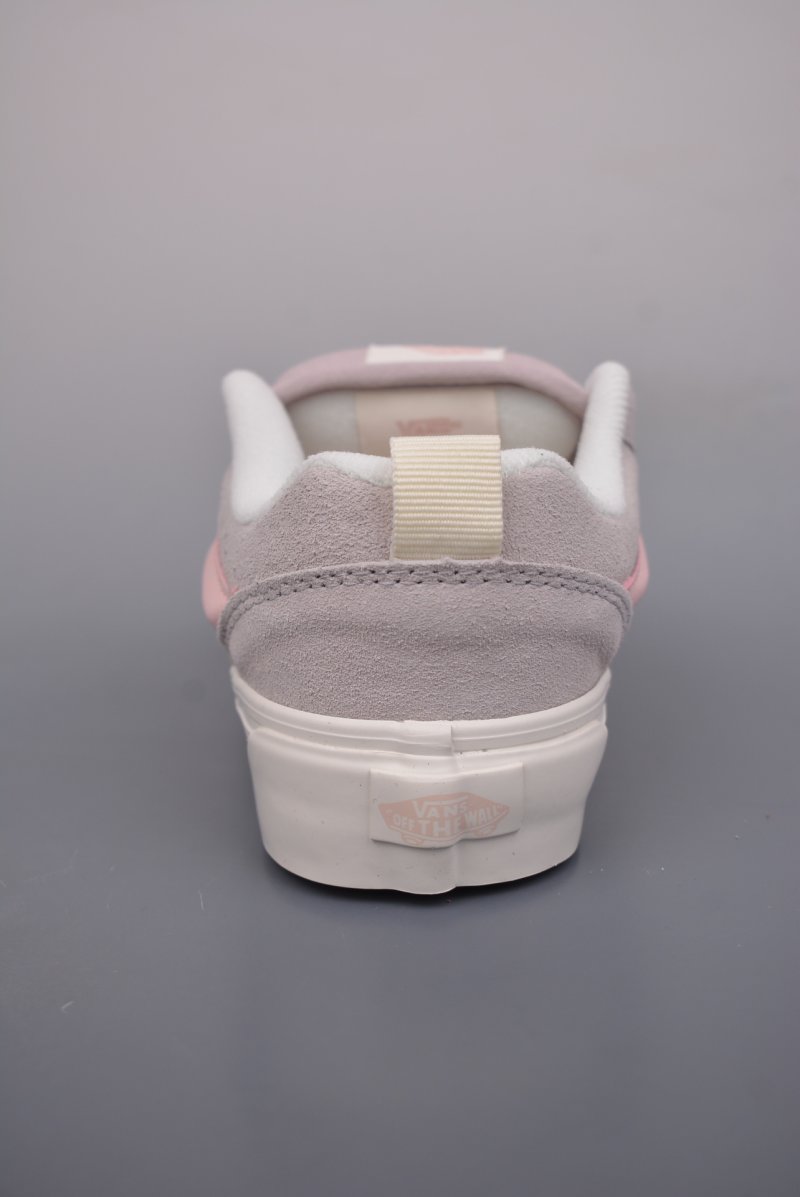 Vans Knu Skool Logo 'Cream / Grey / Pink' view
