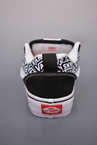 Vans Knu Skool Logo Graffiti 'Black / White' view 13