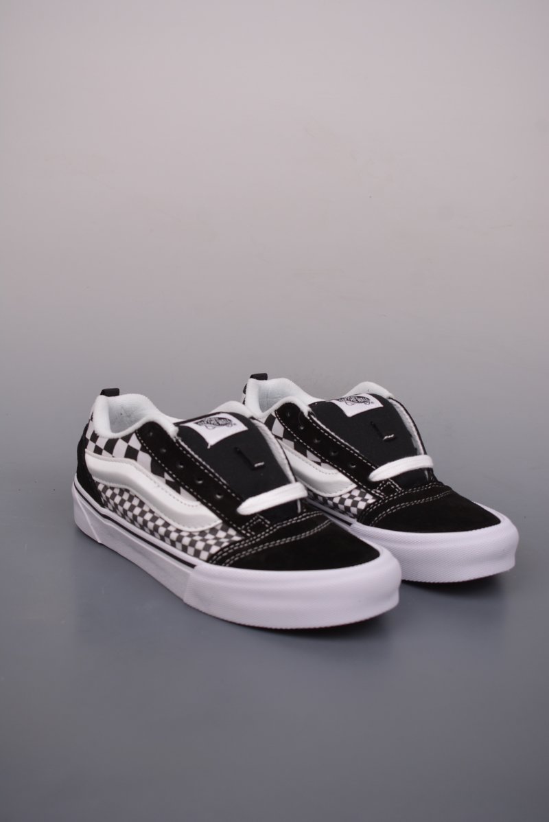 Vans Knu Skool Logo Checkerboard 'Black / White'