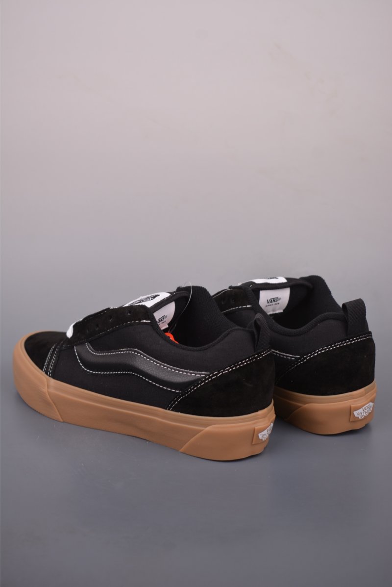 Vans Knu Skool Logo 'Black / Brown' view