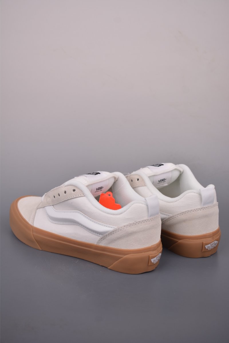 Vans Knu Skool Logo 'Cream / Brown' view