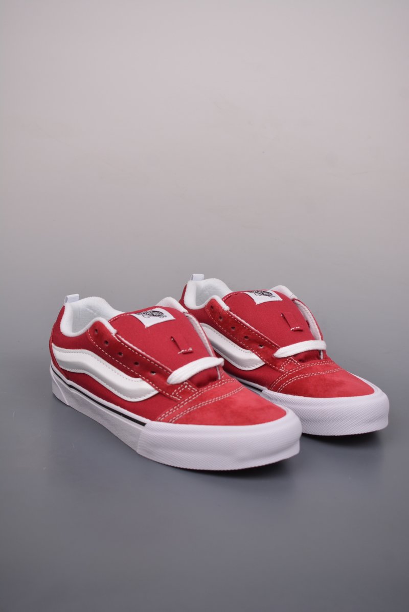 Vans Knu Skool Logo 'Burgundy / White'
