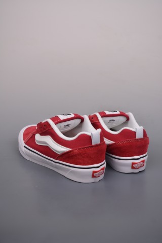 Vans Knu Skool Logo 'Burgundy / White' view 2