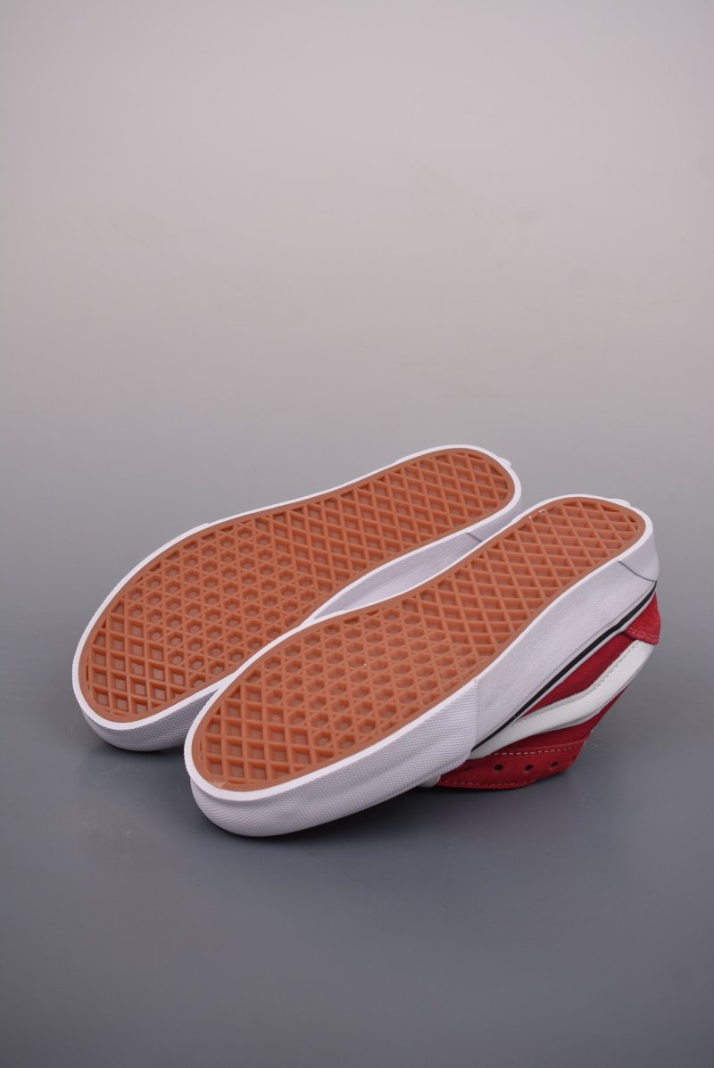 Vans Knu Skool Logo 'Burgundy / White' view