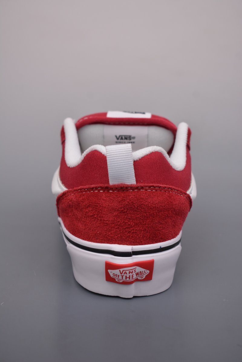 Vans Knu Skool Logo 'Burgundy / White' view