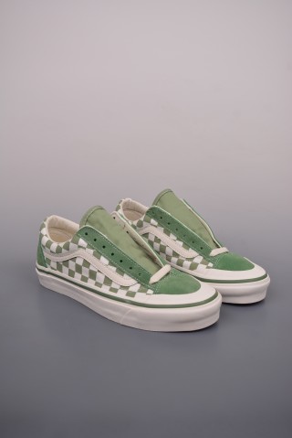 Vans Old Skool Reissue 136 'Green Checkerboard' view 1