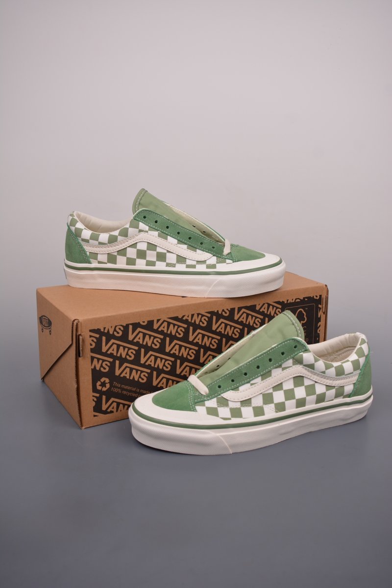 Vans Old Skool Reissue 136 'Green Checkerboard' view
