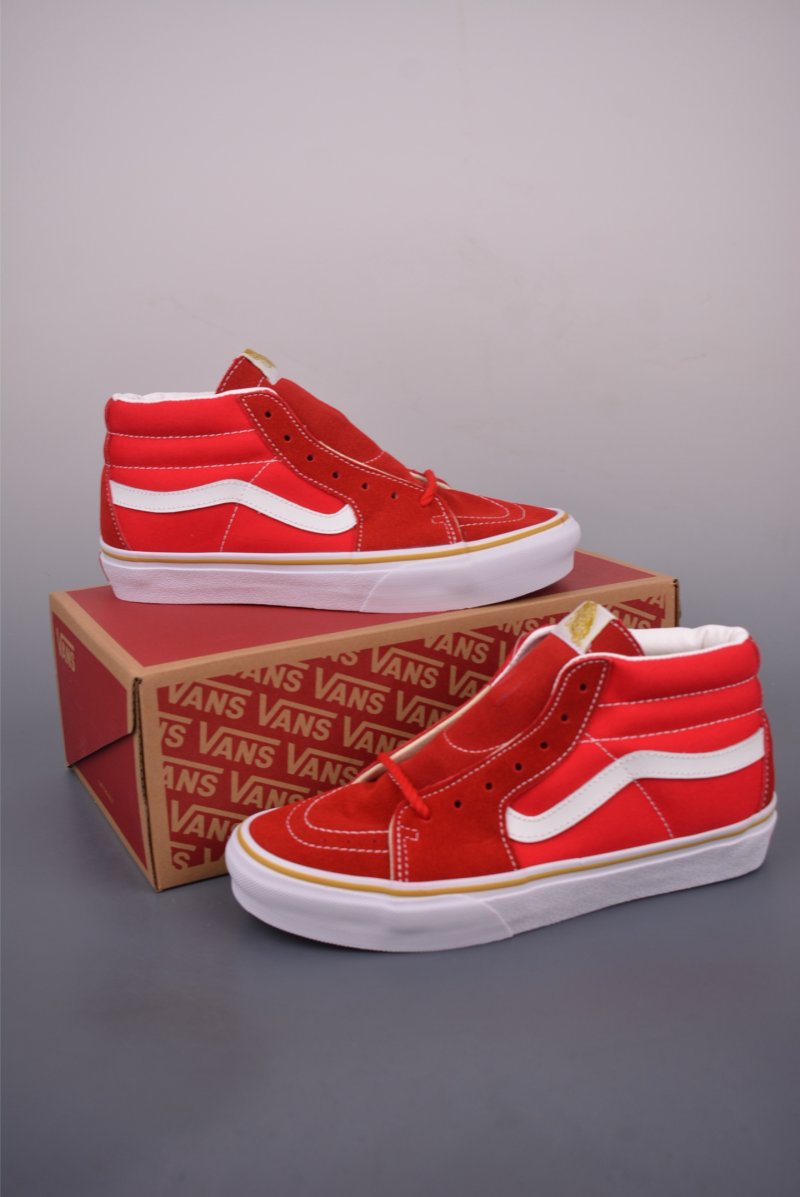 Vans Premium Sk8-Mid 'Red / White' view
