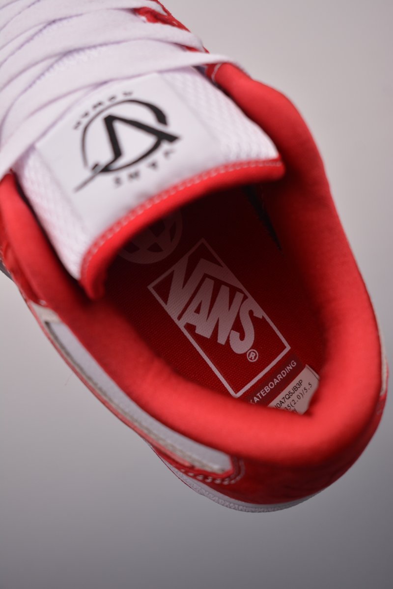 Vans Rowan 'White / Red' view